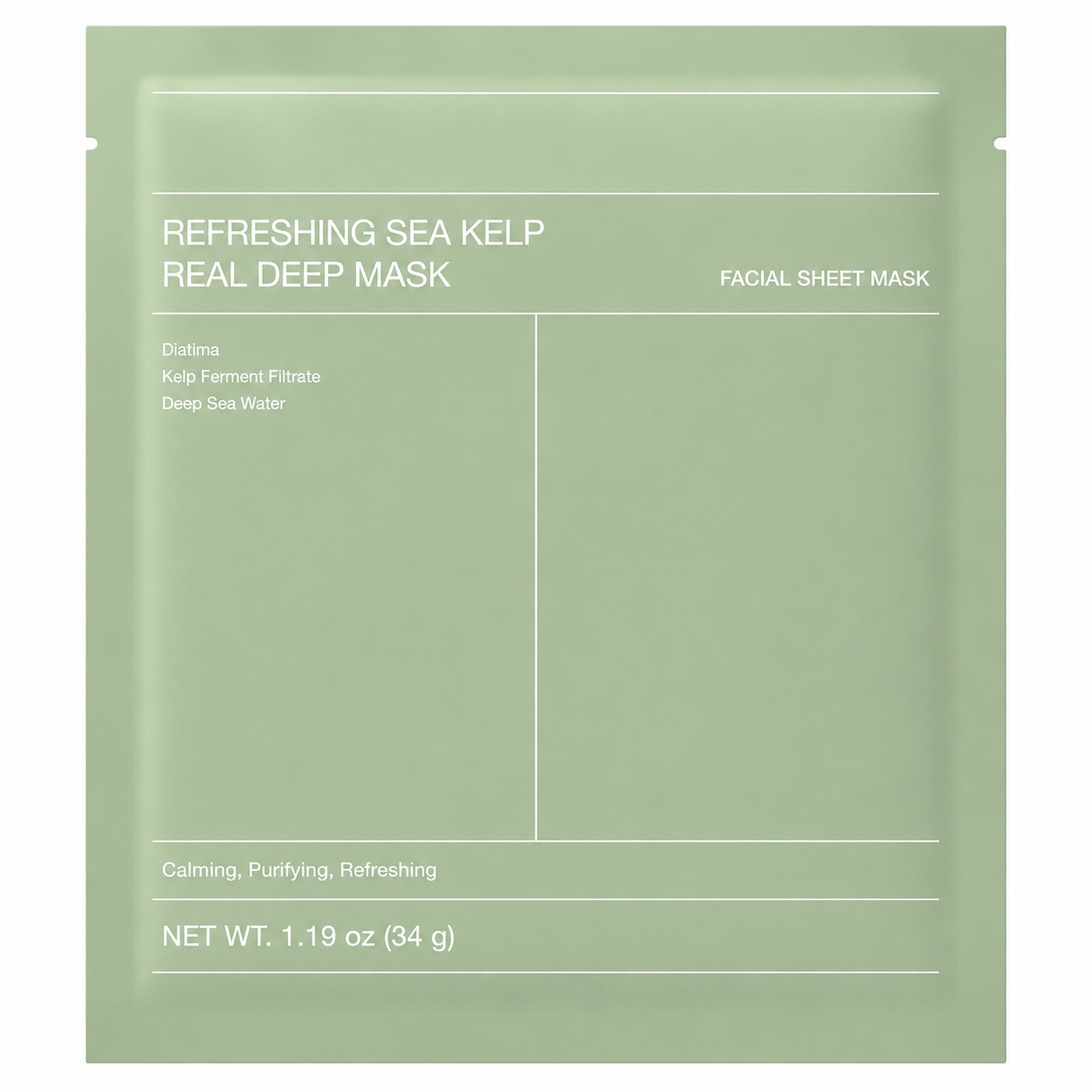 Refreshing Sea Kelp Real Deep Mask 4pc/box
