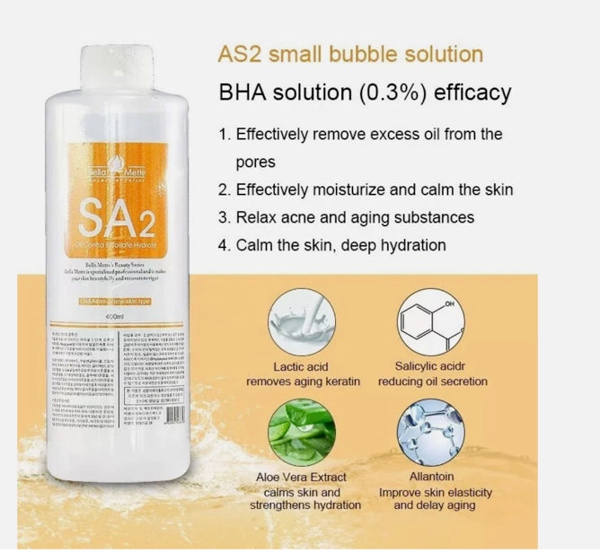 Aqua Peeling Solution 400ml -Professional Facial Serum HydraFacial